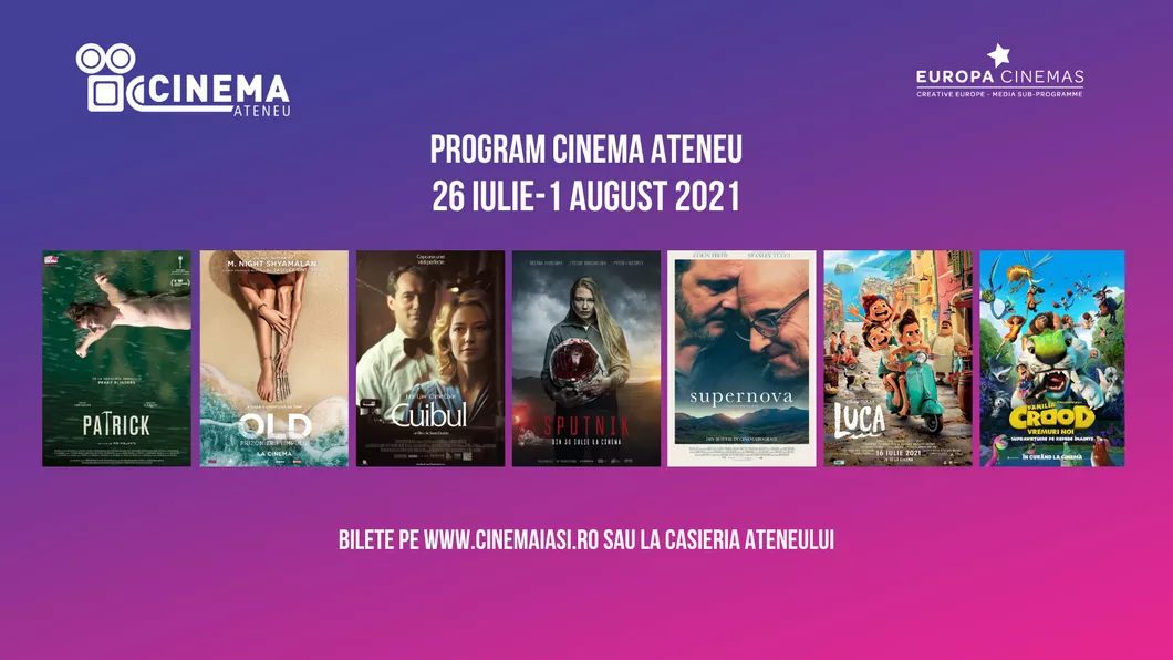 Cinema Ateneu Sputnik și Supernova premierele săptămânii viitoare