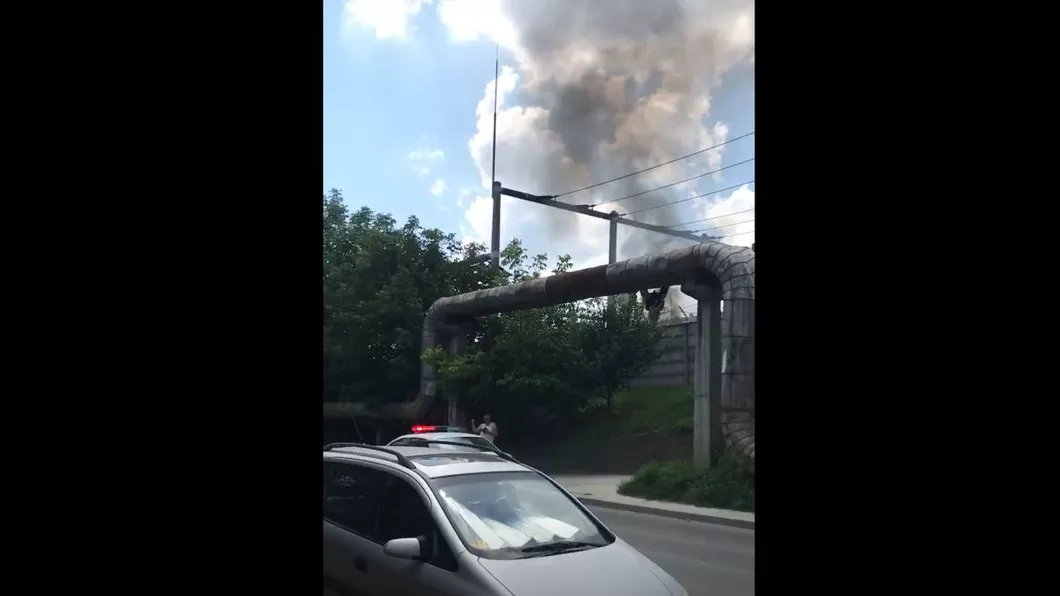 Incendiu în capăt CUG. Un transformator a fost cuprins de flăcări - EXCLUSIV FOTO VIDEO