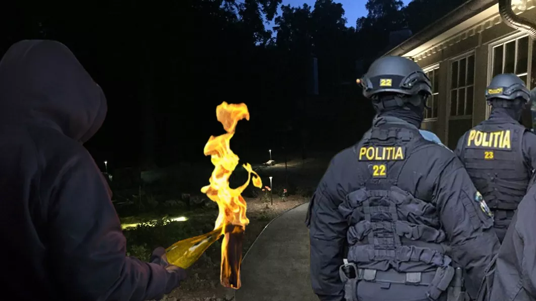 Atac în stil mafiot cu sticle incendiare la Iași. Totul a plecat de la o relație interzisă. Mascații de la SAS au spart uși pentru a pune mâna pe autor EXCLUSIV