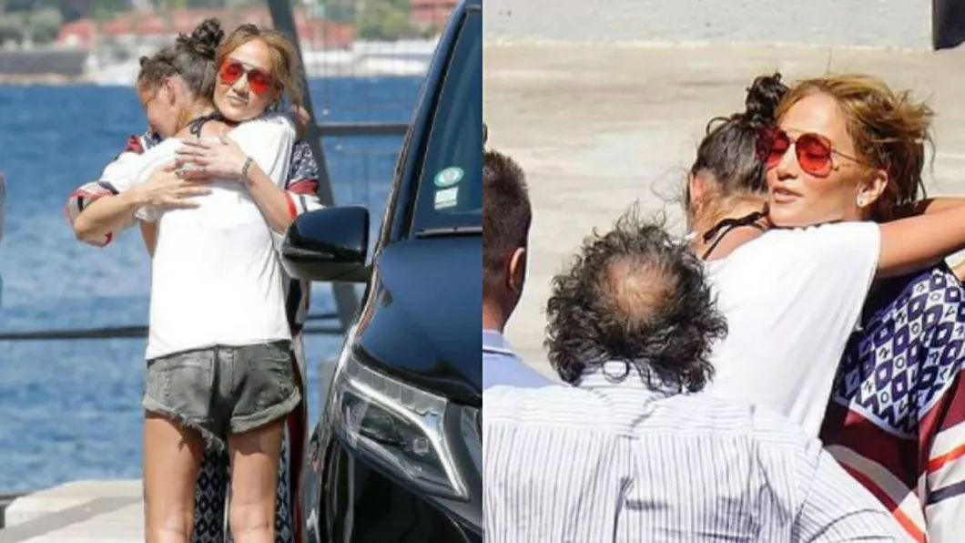 Fetele Danei Budeanu s-au întâlnit cu Jennifer Lopez Una dintre gemene a mers și a îmbrățișat-o - FOTO