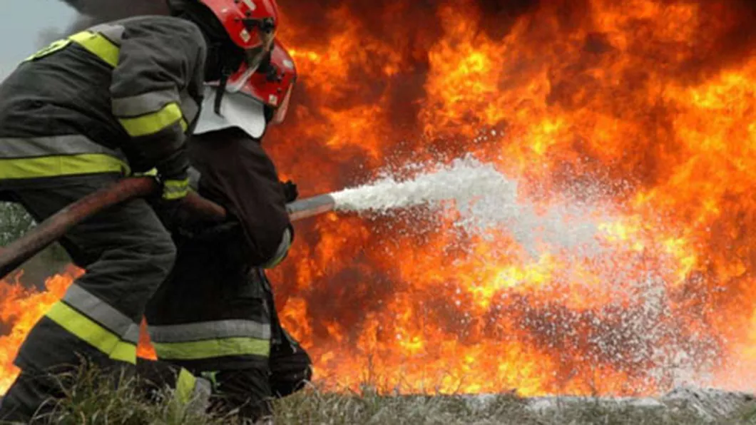 Incendiu în Mogoșoaia Pompierii acționează cu 15 autospeciale de stingere