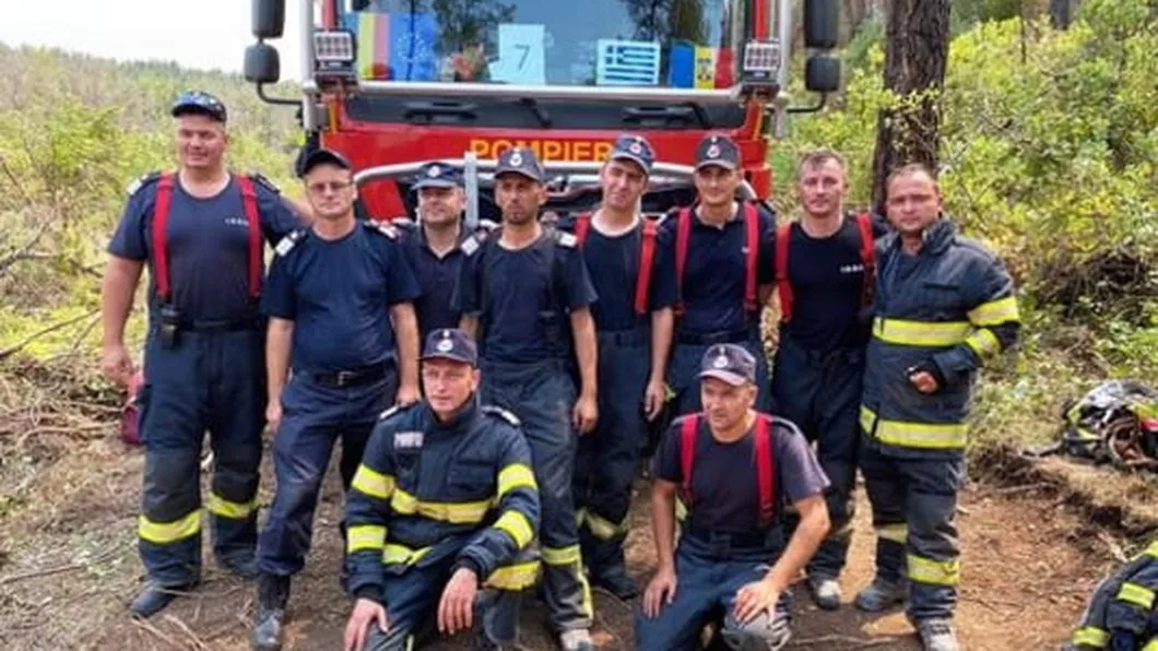 Povestea pompierilor ISU Neamț care au participat la misiunea din Grecia în perioada 20 - 28 august 2021