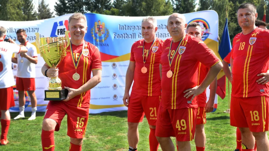 Echipa Parlamentului României a câştigat Campionatul European la fotbal. Un deputat ieşean a jucat în primul 11 a naţionalei deputaţilor