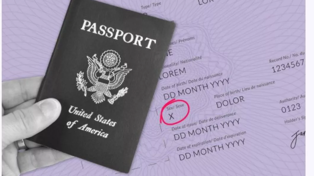 SUA au emis primul paşaport cu genul X