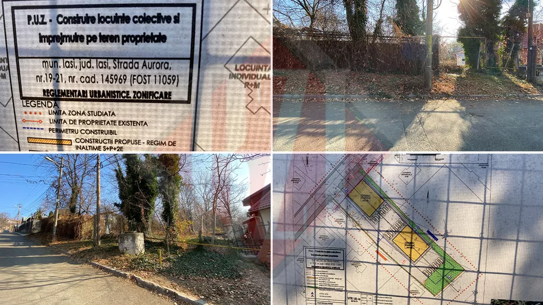 Proiectul imobiliar de pe versantul din strada Aurora nu a fost aprobat Două blocuri de locuințe colective urmau să fie construite printre casele din Copou. Vecinii vor să se lupte și în instanță - FOTO