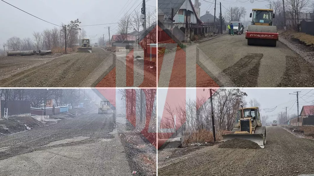 Cum arată lucrările pe cel mai blestemat drum din județul Iași Șoseaua DJ 282 a fost abandonată la ordinul lui Maricel Popa fostul șef al CJ- GALERIE FOTO