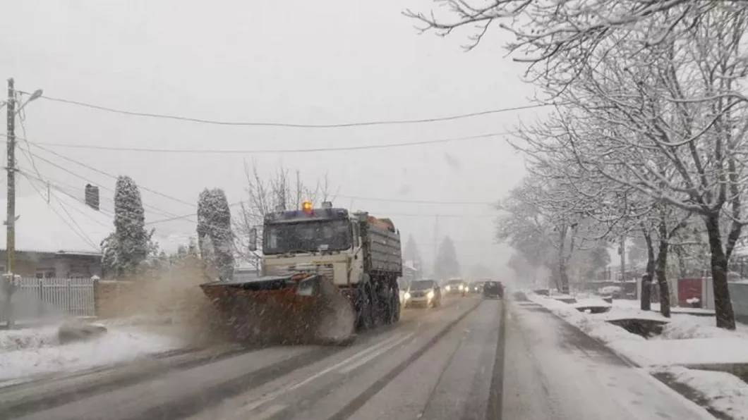 Ninge în mai multe zone din Moldova Cum se desfăşoară traficul pe cele mai importante artere