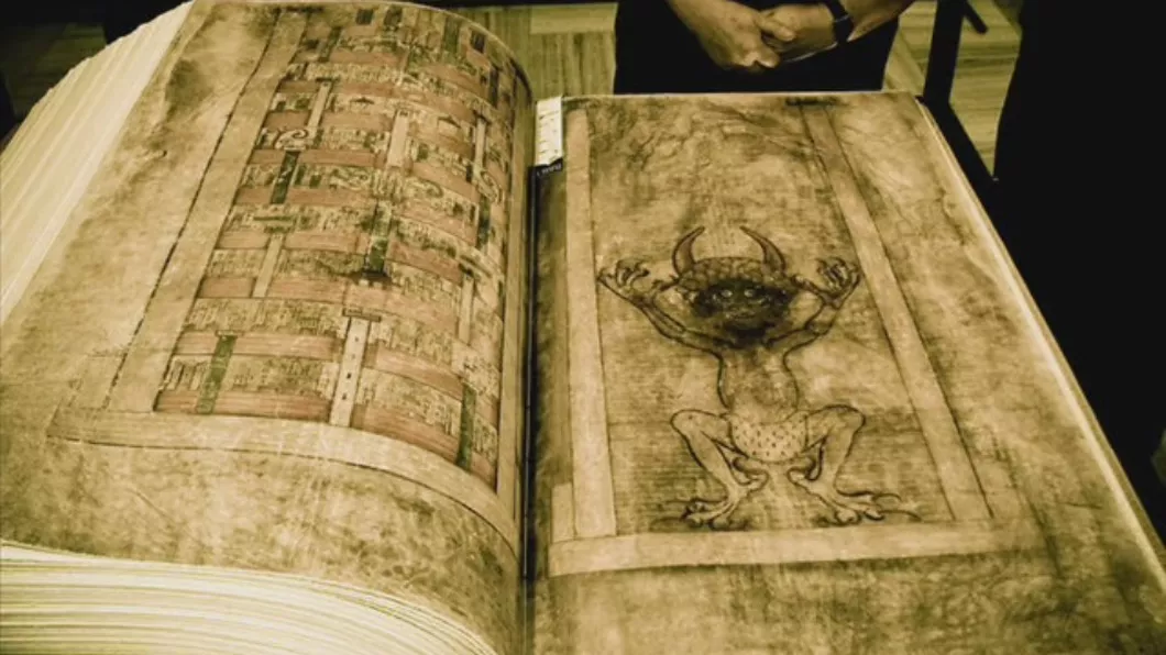 Biblia Diavolului Primul manuscris în care este ilustrat Satana