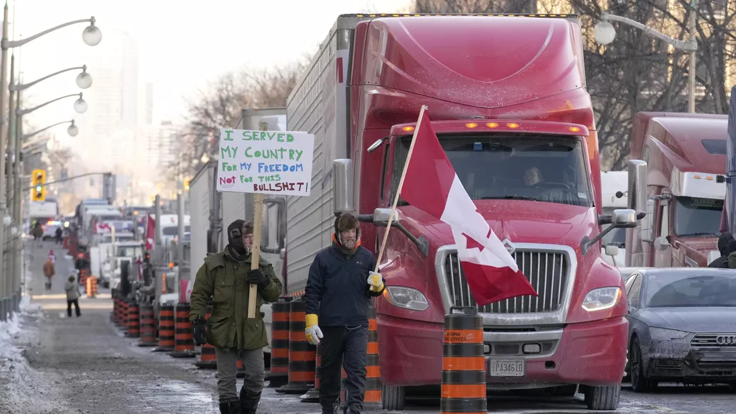Protestele camionagiilor din Canada devin îngrijorătoare