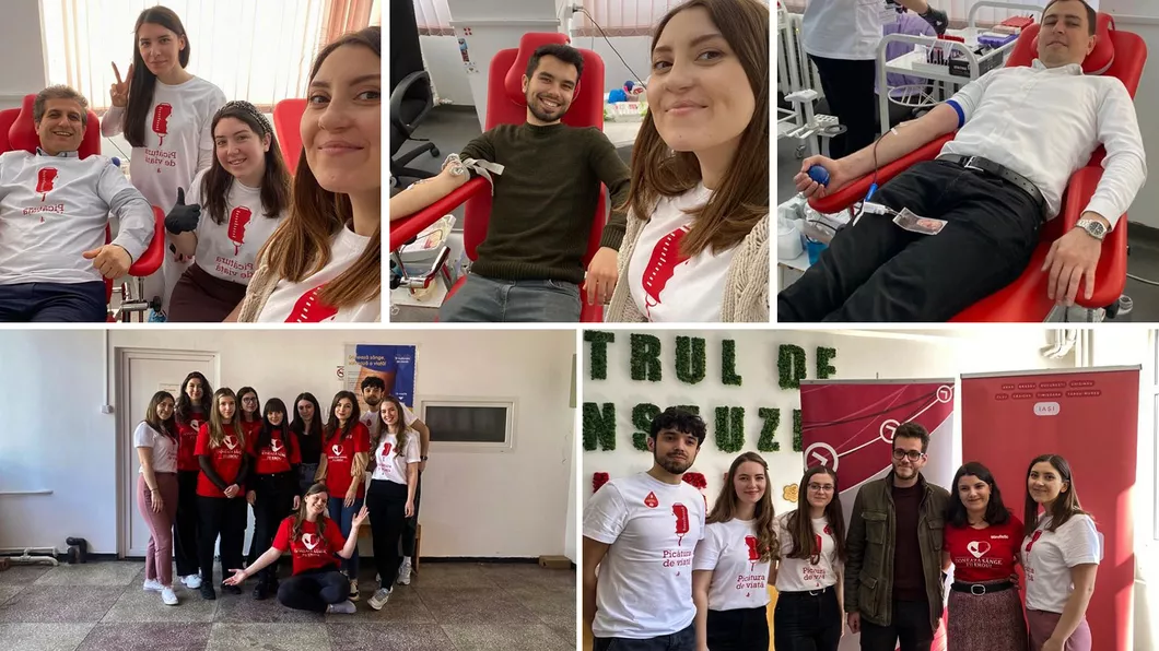 Sute de studenți ieșeni au donat sânge în cadrul campaniei organizate de Asociația Studențească Amicus  GALERIE FOTO