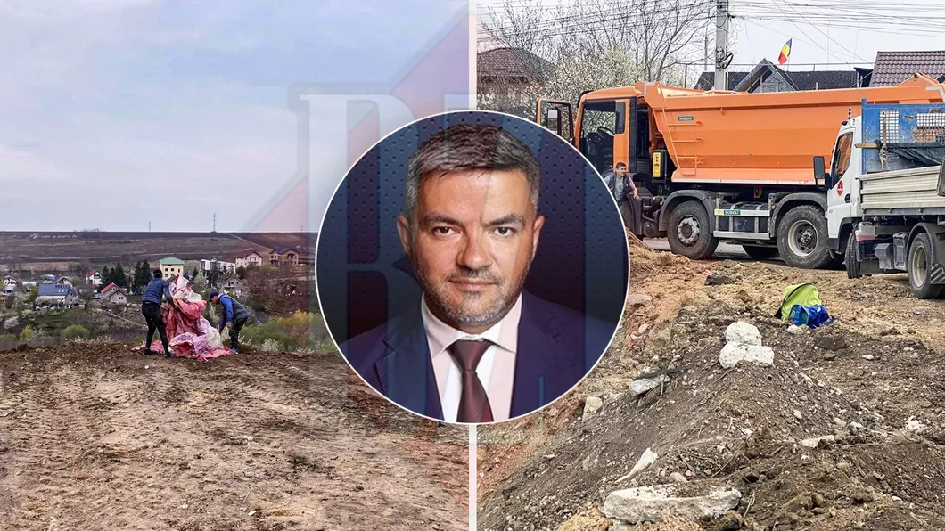 Scandal de proporții la Breazu Localnicii îngropați cu tot cu case sub maldăre de pământ deșeuri toxice și moloz de la construcții - GALERIE FOTO