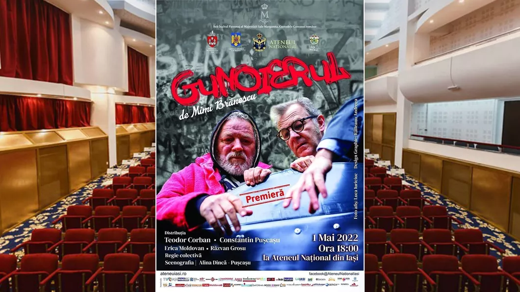 Piesa de teatru Gunoierul va avea premiera la Ateneul Național Iași pe 1 mai