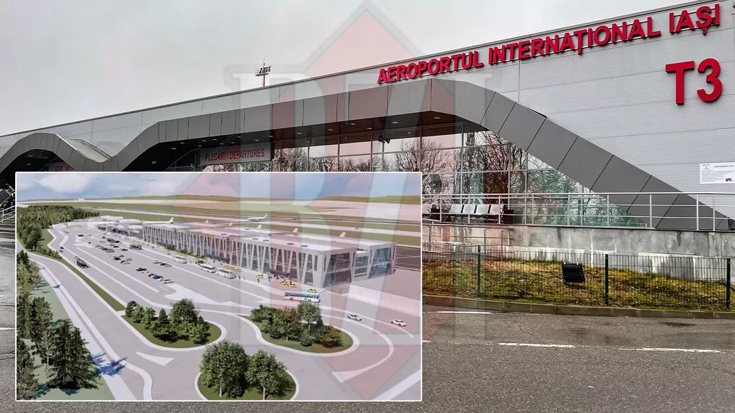 Nicio contestație la noul terminal T4 de la Aeroportul Iași Când vor începe lucrările la construcția de 30.000 metri pătrați - FOTO