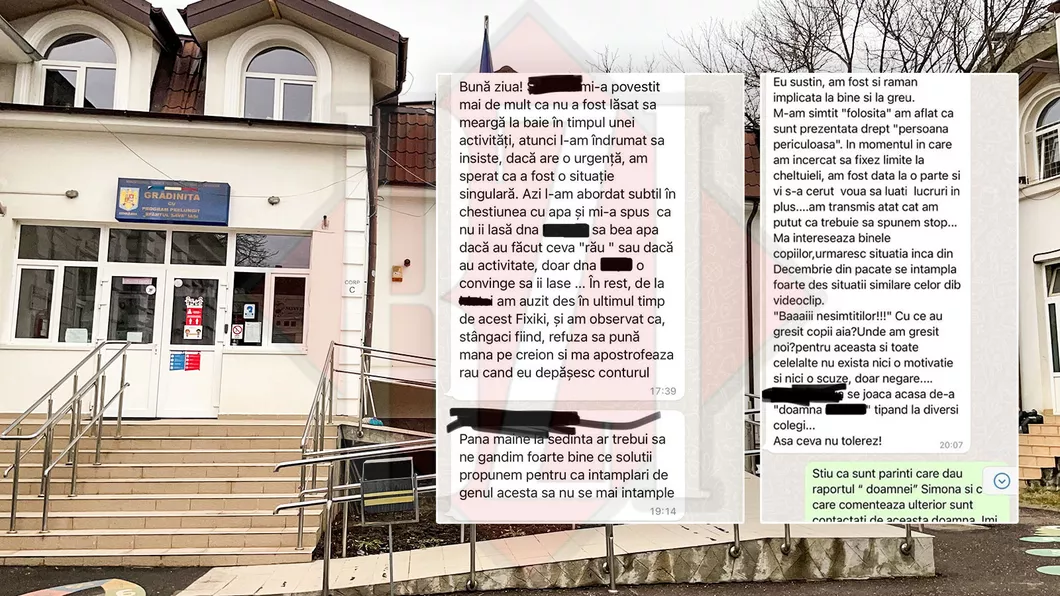 Acuzații grave lansate de un părinte la adresa unei educatoare de la Grădinița Sf.Sava din Iași Îi jignește și nu îi lasă să bea apă