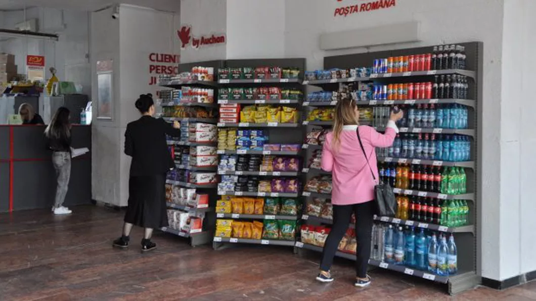 Poșta Română va vinde produse alimentare în oficiile poștale printr-un parteneriat cu Auchan