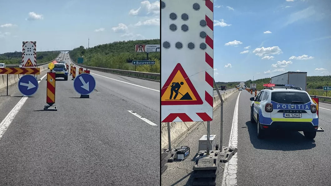 Trafic restricționat pe autostrada A1 pe sensul București-Pitești până pe 3 iunie