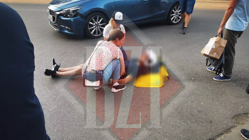 Accident rutier pe Arcu Un bărbat a fost lovit de un autoturism - EXCLUSIV FOTOVIDEO