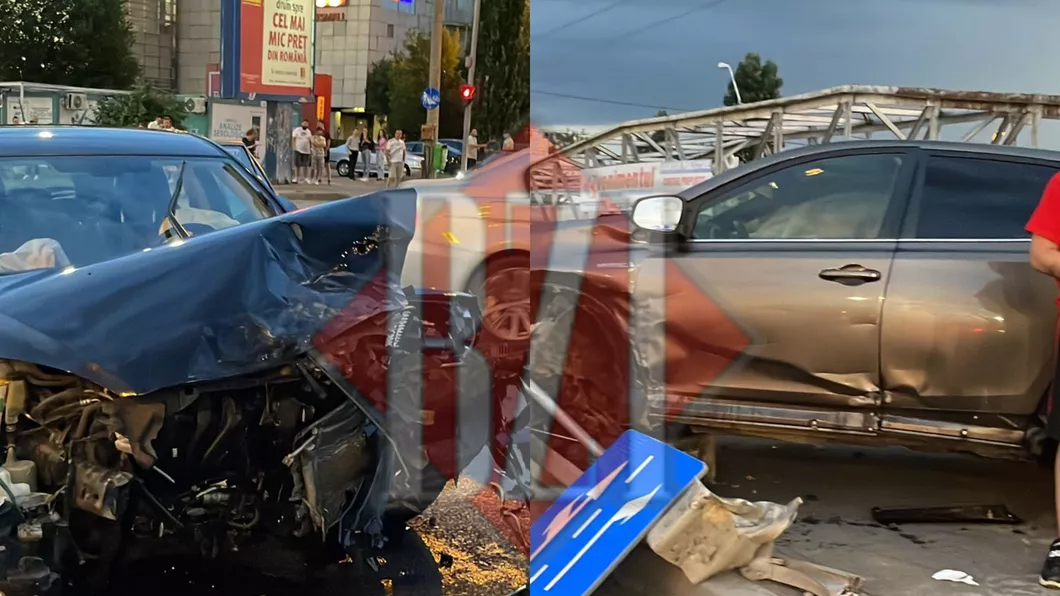 Accident rutier în Tudor. Două autoturisme au intrat în coliziune - EXCLUSIV GALERIE FOTO VIDEO UPDATE