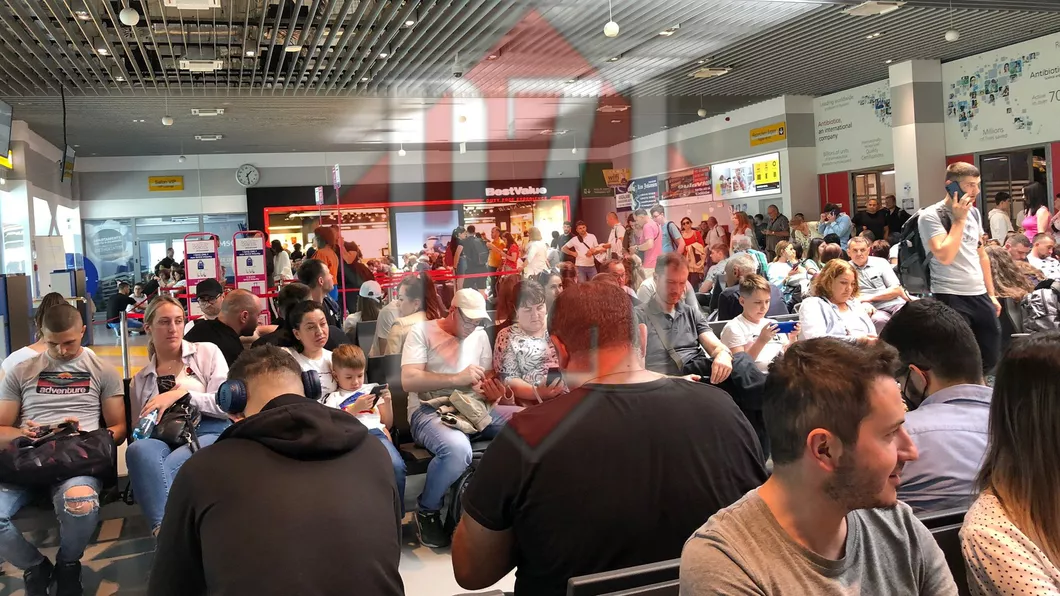 Îngheasuială la Aeroportul Iași Zeci de pasageri așteaptă în terminalul T3 cursele Wizz Air