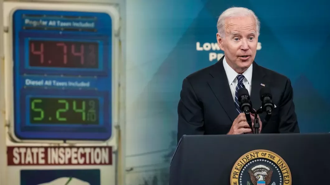 Joe Biden doreşte eliminarea taxelor pe benzină după ce preţurile la carburanţi aproape s-au dublat