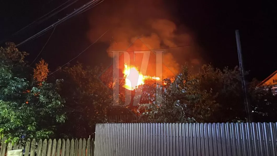 Incendiu la o casă în județul Iași. Pompierii au intervenit de urgență - EXCLUSIV FOTOLIVE VIDEO