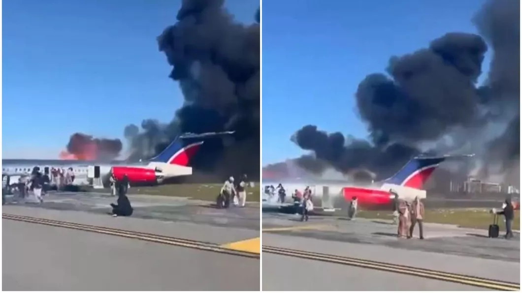 Un avion s-a prăbușit și a luat foc pe aeroportul din Miami. La bordul acestuia se aflau 126 de pasageri - VIDEO