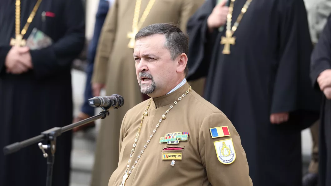 Preotul militar Adrian Morțun a fost promovat la Academia Tehnică Militară Ferdinand I din București - GALERIE FOTO