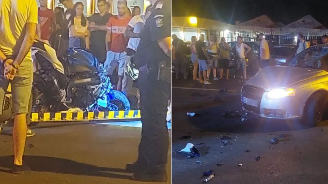 Accident rutier grav în Galaţi. Motociclist internat în stare comatoasă după ce un şofer i-a tăiat calea