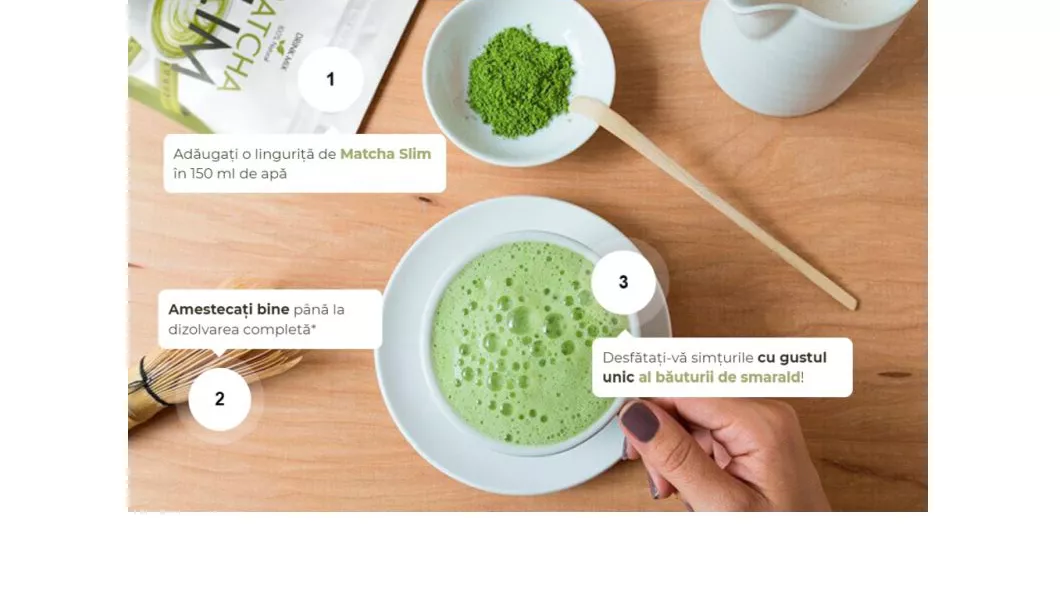 Matcha Slim te ajuta sa scapi de kilogramele in plus