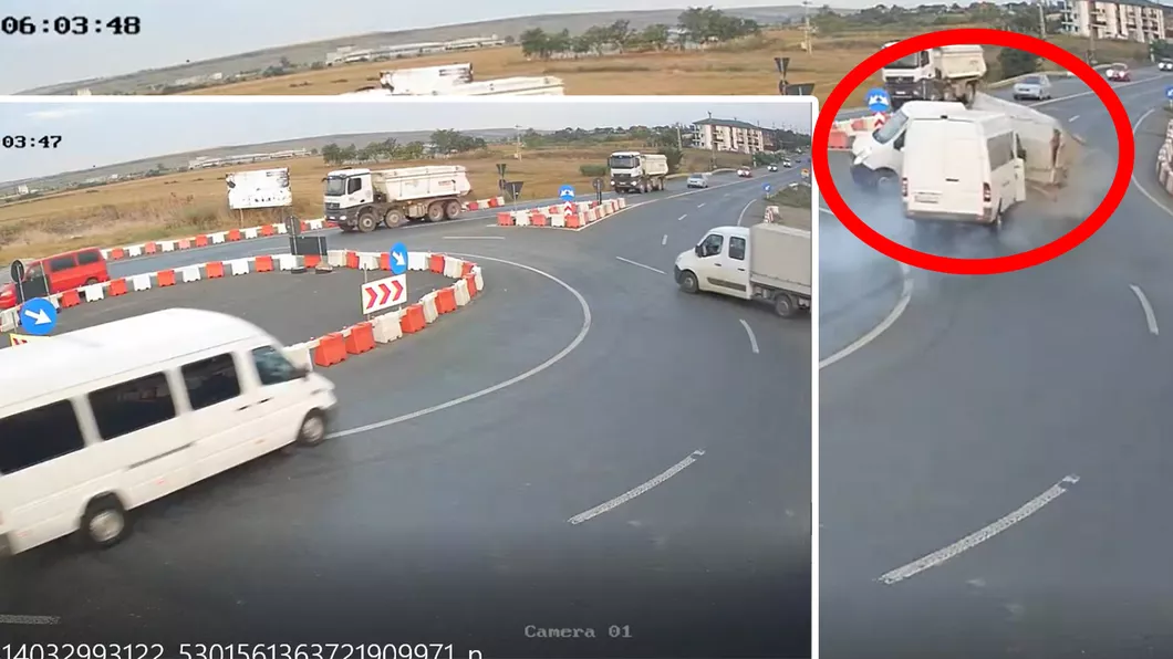 Iată momentul accidentului rutier de la Lețcani din care a rezultat rănirea a 13 persoane - VIDEO