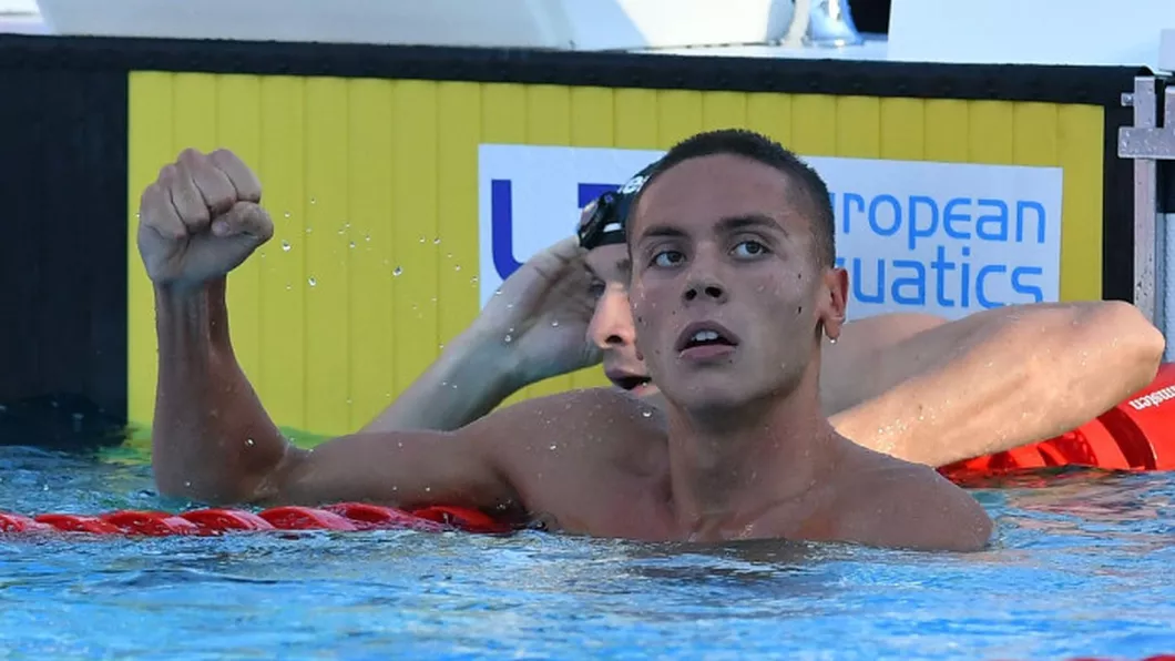 David Popovici în finală și la 200 metri liber la europenele de natație de la Roma