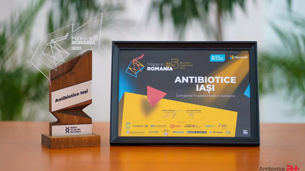 Antibiotice Iași  o companie Made in Romania premiată de Bursa de Valori București