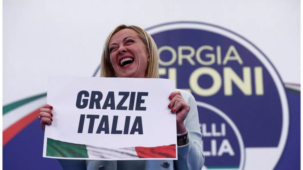 Partidul de extremă dreaptă condus de Giorgia Meloni a câștigat alegerile din Italia. Premieră după cel de-al Doilea Război Mondial