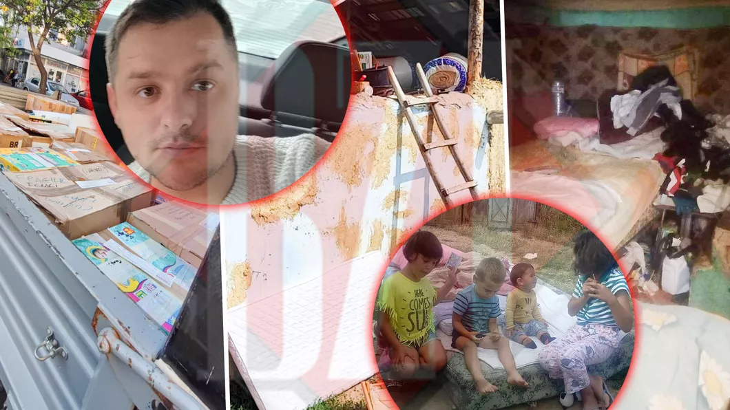 În ciuda ajutorului primit cei 4 copii ai familiei Străinu trăiesc în condiții greu de imaginat Mihai Petronel Drușcă Pur și simplu își bat joc