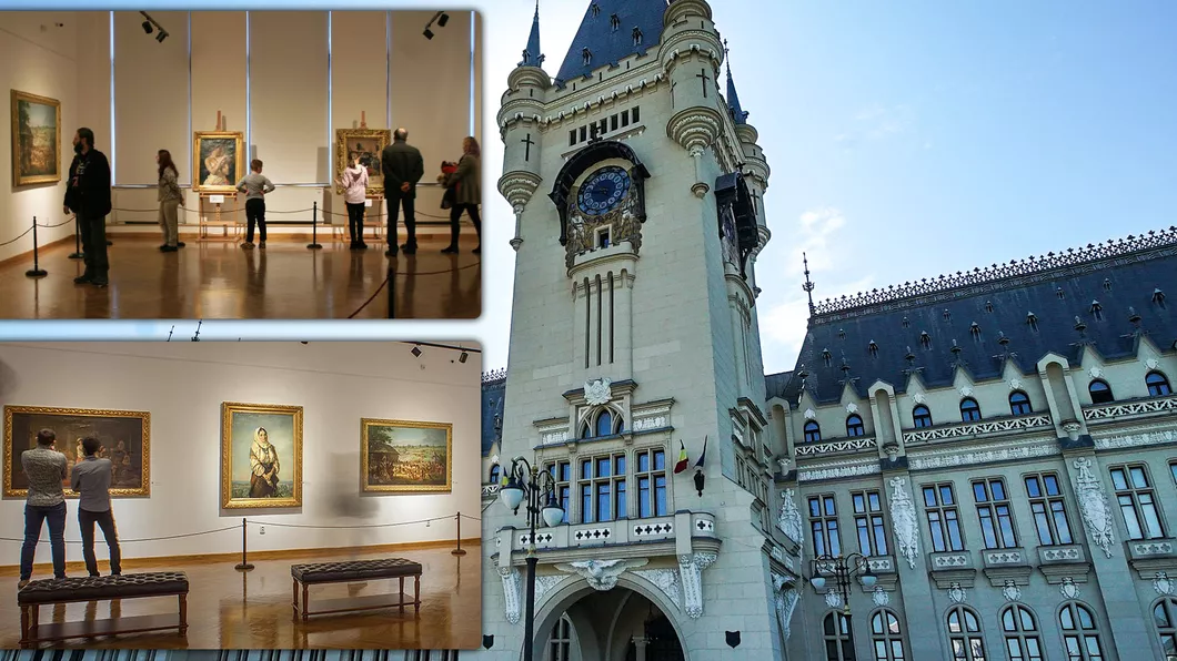 Atracție pentru public Interesantă expoziție de arte vizuale la Palatul Culturii din Iași