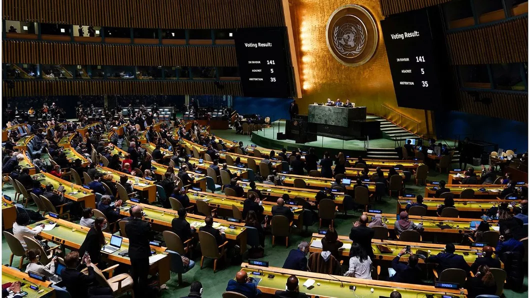 Vot la ONU. Rusia a blocat prin veto condamnarea referendumurilor din Ucraina. China India și Brazilia s-au abținut