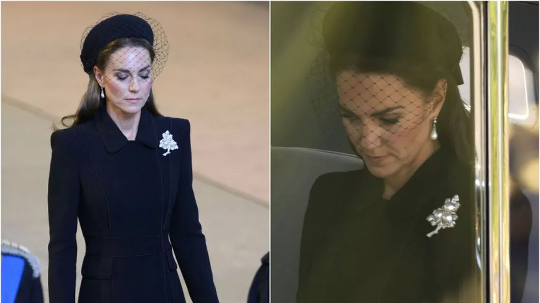 Ce simbolizează bijuteriile purtate de Kate la procesiunea Reginei Elisabeta