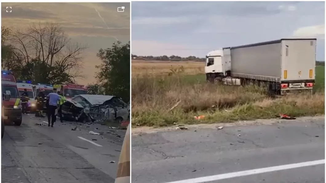 Accident cumplit în Dâmbovița. Două persoane au murit iar alte 6 sunt în stare gravă