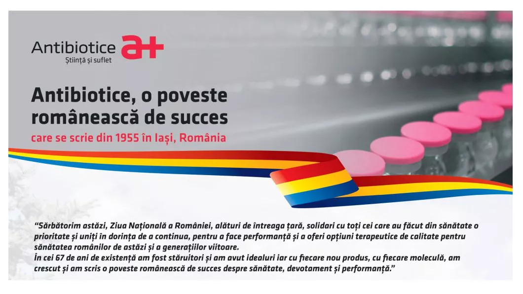Antibiotice o poveste de succes Din decembrie 1955 - 2022 tradiție și continuitate românească