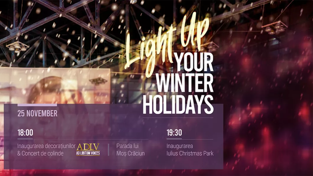 Light Up your Winter Holiday cu Crăciunul Cosmic de la Iulius Mall Cluj