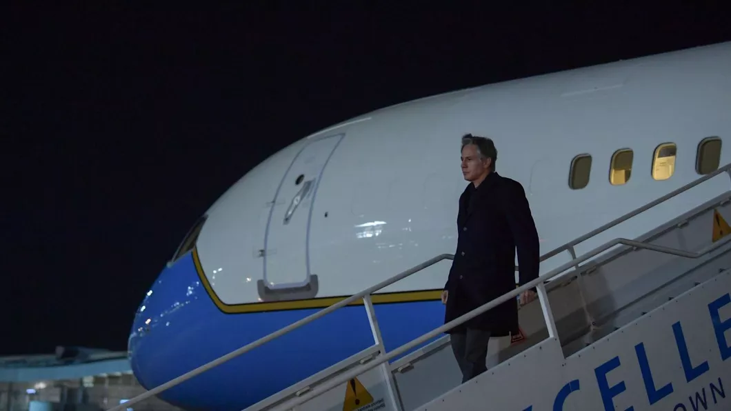 Secretarul de stat Antony Blinken a ajuns la Bucureşti. Oficialul american va participa la reuniunea miniștrilor de Externe din NATO