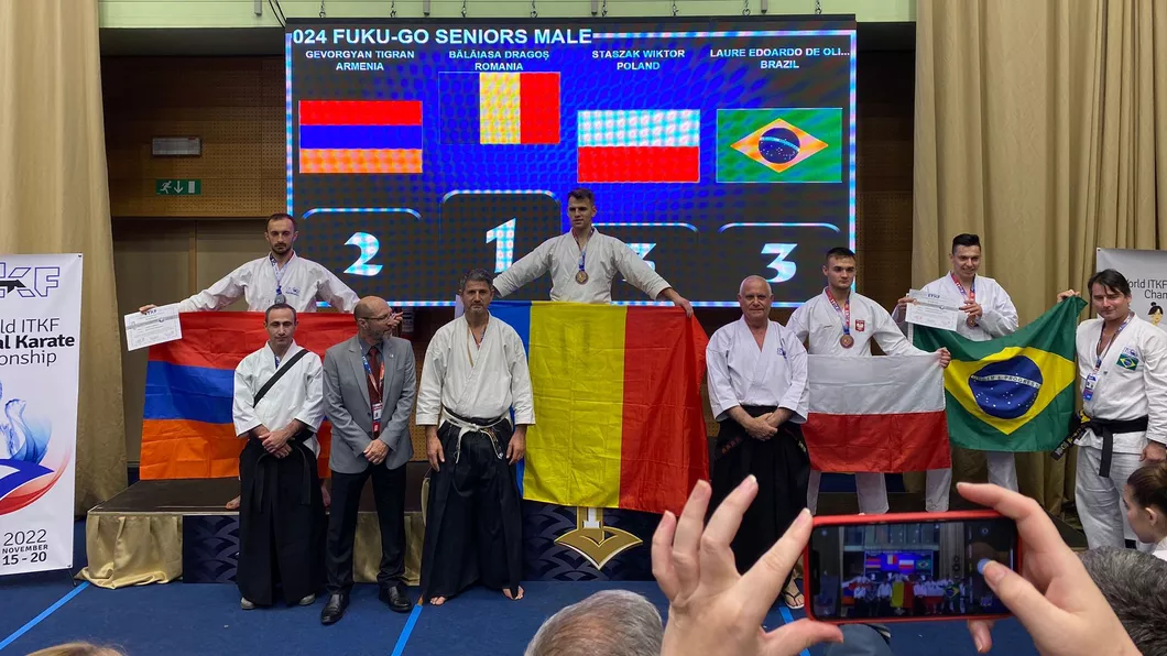 România a ocupat locul 3 la campionatul mondial de Karate Tradiţional - FOTO