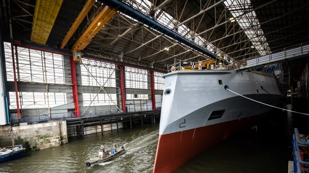 Franţa a lansat la apă o fregată de nouă generaţie