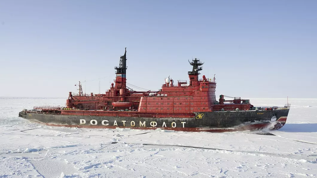 Vladimir Putin promovează puterea arctică a Rusiei. Au fost inaugurate două spărgătoare de gheață cu propulsie nucleară