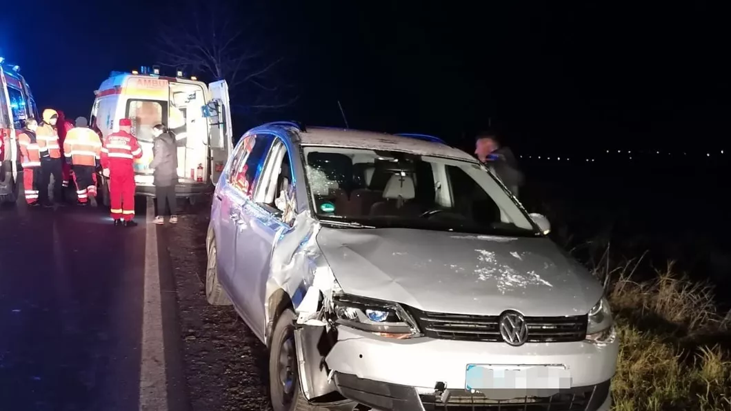 O căruță și o mașină implicate într-un accident produs în județul Iași - EXCLUSIV FOTO UPDATE