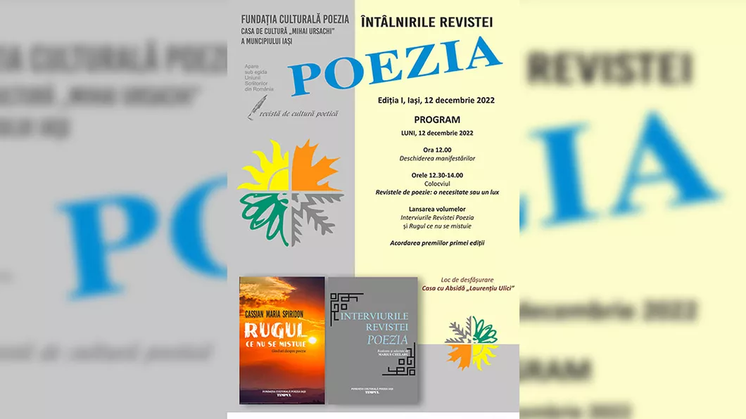 Întâlnirile Revistei Poezia ediţia I la Iași