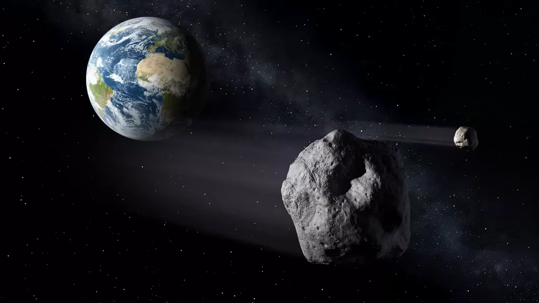 Un asteroid va evita Pământul la limită. Roca spațială trece prin atmosfera externă
