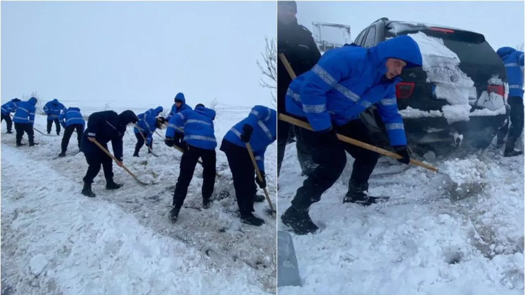 Se intervine cu Armata 50 de militari deszăpezesc mașinile blocate între Buzău şi Râmnicu Sărat. Stare de alertă în Vrancea din cauza zăpezii - VIDEO