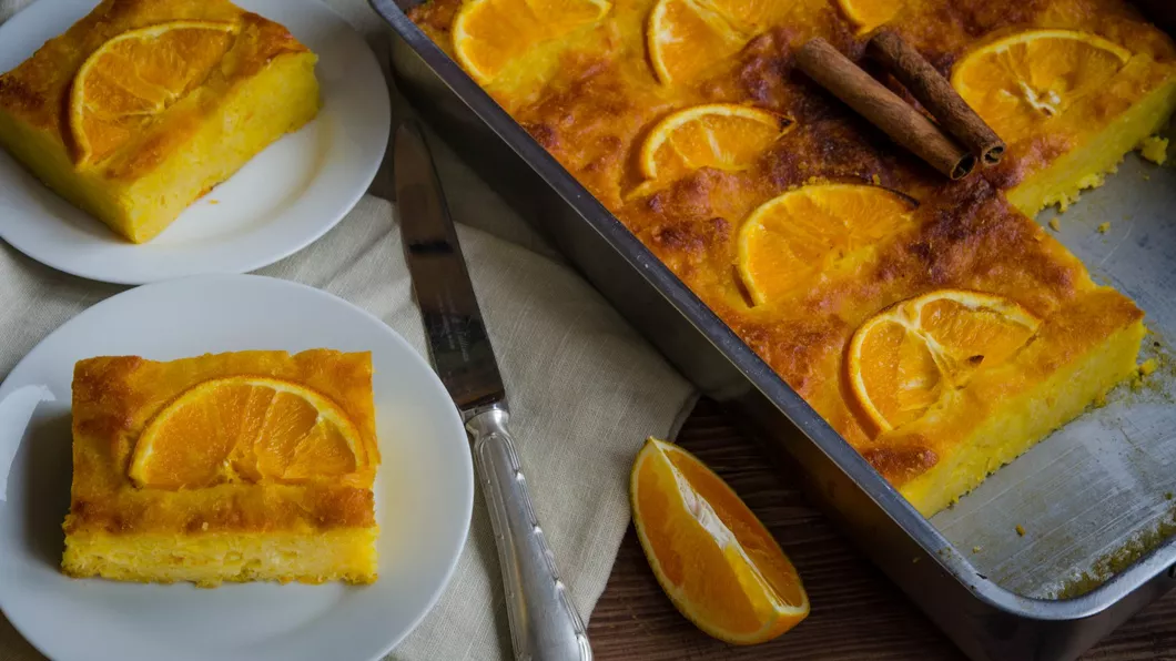 Prăjitură grecească cu portocale. Rețeta cu care vei pregăti un desert rafinat la tine acasă