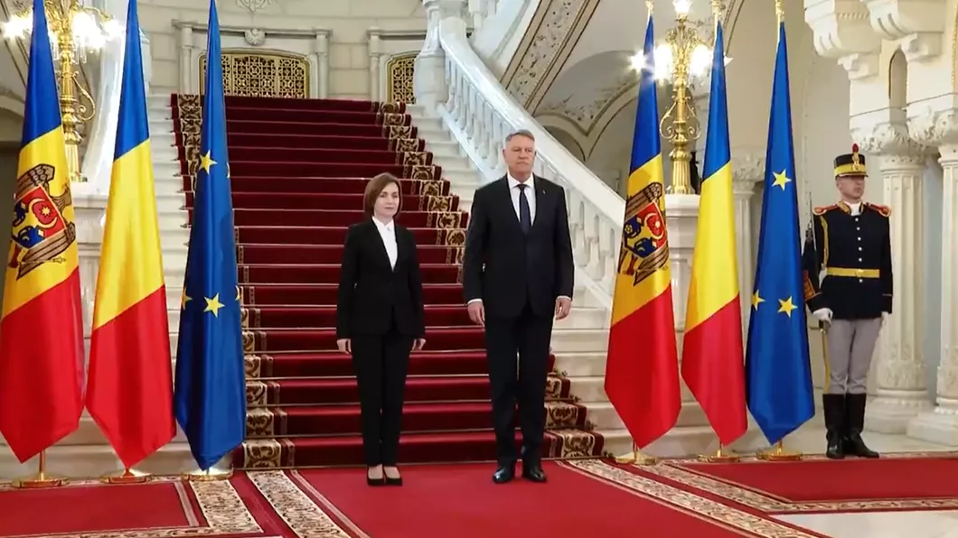 Maia Sandu și Klaus Iohannis decid ce se întâmplă în Republica Moldova Sângele apă nu se face. Simțim sprijinul României - LIVE VIDEO TEXT